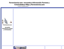 Tablet Screenshot of forenciencia.com